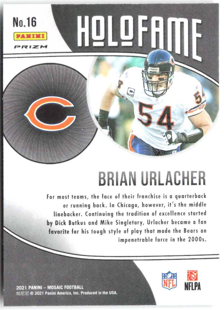 Brian Urlacher HoloFame Mosaic Panini Mosaic - HoloFame Mosaic 16 NM
