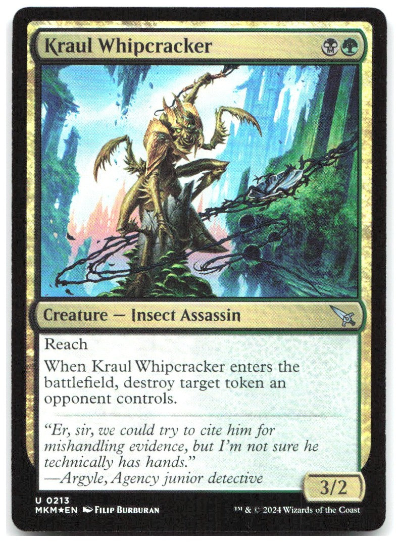 Kraul Whipcracker b Foil U Murders at Karlov Manor 213 NM Filip Burburan
