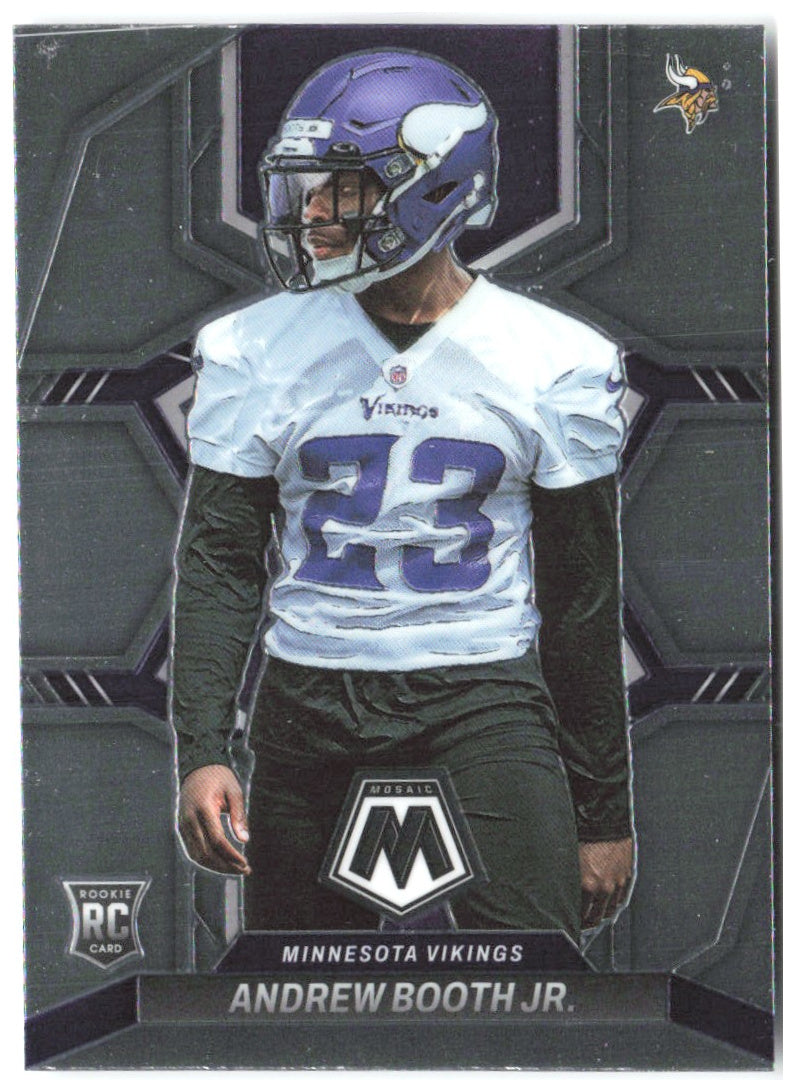Andrew Booth Jr. Panini Mosaic 386 2022 Minnesota Vikings RC
