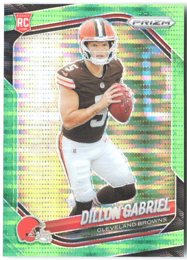 Dillon Gabriel Panini Prizm - Neon Green Pulsar 372 2025 Cleveland Browns