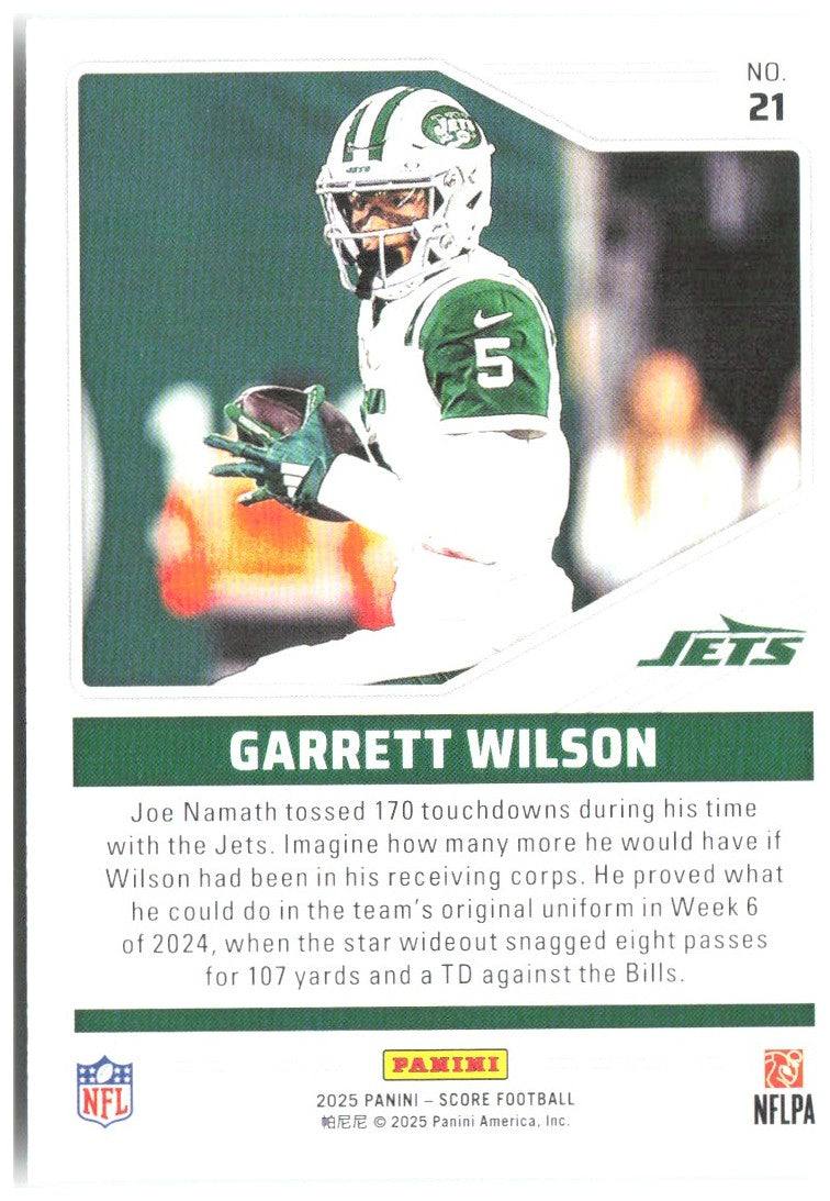 Garrett Wilson Score - Throwbacks 21 2025 New York Jets
