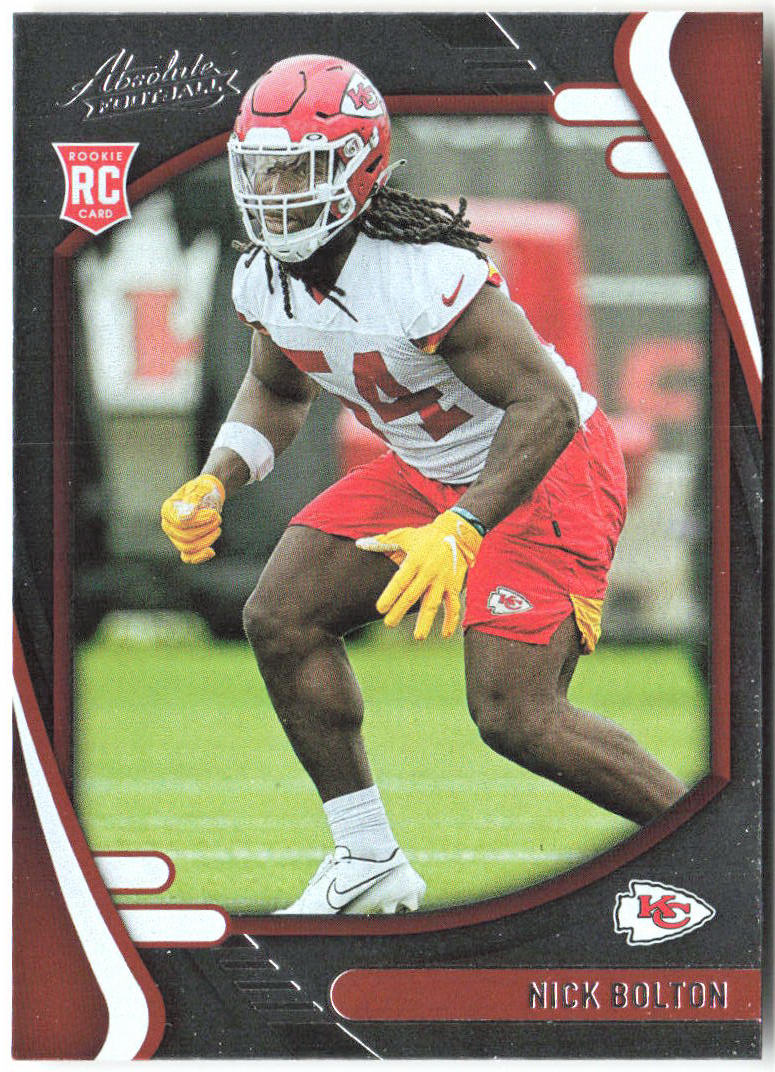 Nick Bolton Panini Absolute - Retail 162 2021 Kansas City Chiefs RC