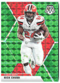 Nick Chubb Panini Mosaic - Prizm Green 53 2020 Cleveland Browns