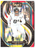 Arik Armstead Select - Red & Yellow Prizm Shock 107 2024 Jacksonville Jaguars