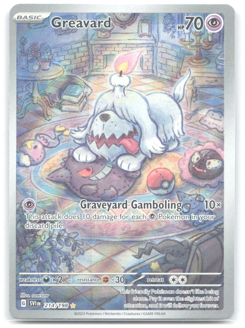 Greavard Holo Illustration Rare SV01 Scarlet & Violet Base Set 214/198 NM sowsow