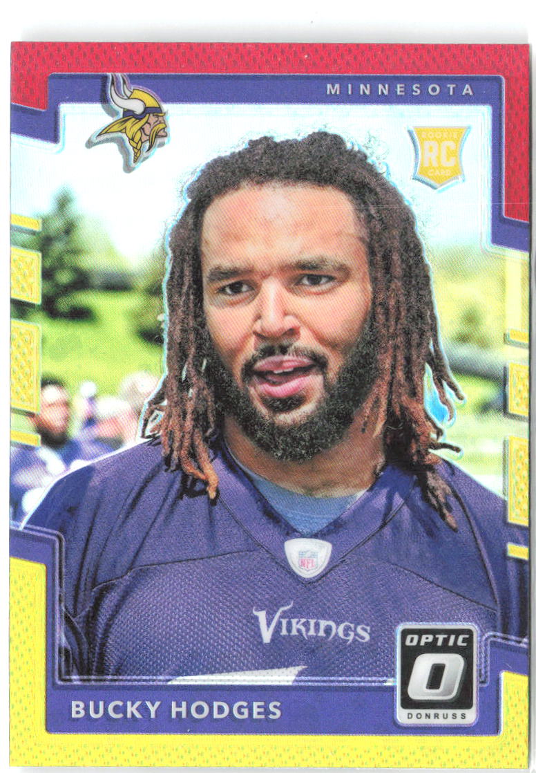 Bucky Hodges Donruss Optic - Red and Yellow Prizm 107 2017 Minnesota Vikings