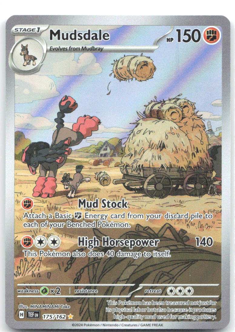 Mudsdale Holo Illustration Rare SV05: Temporal Forces 175/162 NM MINAMINAMI Take