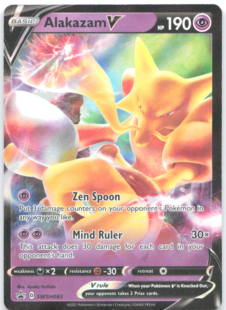Alakazam V Holo Promo SWSH: Sword & Shield Promo Cards SWSH083 NM