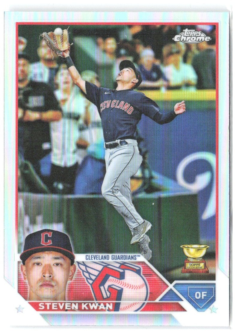 Steven Kwan Topps Chrome - Refractors 107 2023 Cleveland Guardians