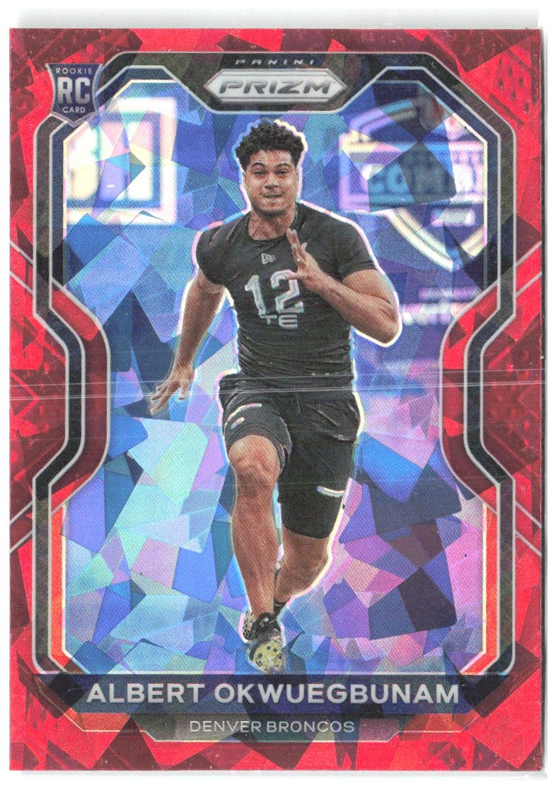 Albert Okwuegbunam Panini Prizm - Prizm Red Ice 316 2020 Denver Broncos