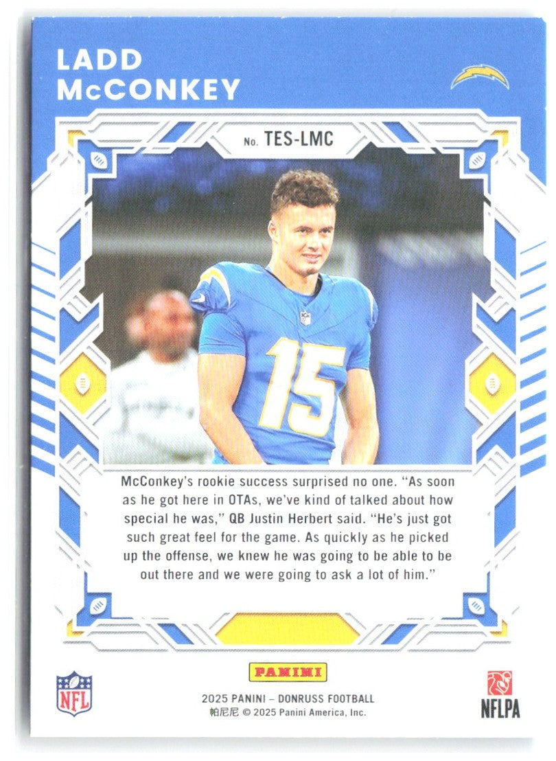 Ladd McConkey Donruss - The Elite Series TES-LMC 2025 Los Angeles Chargers