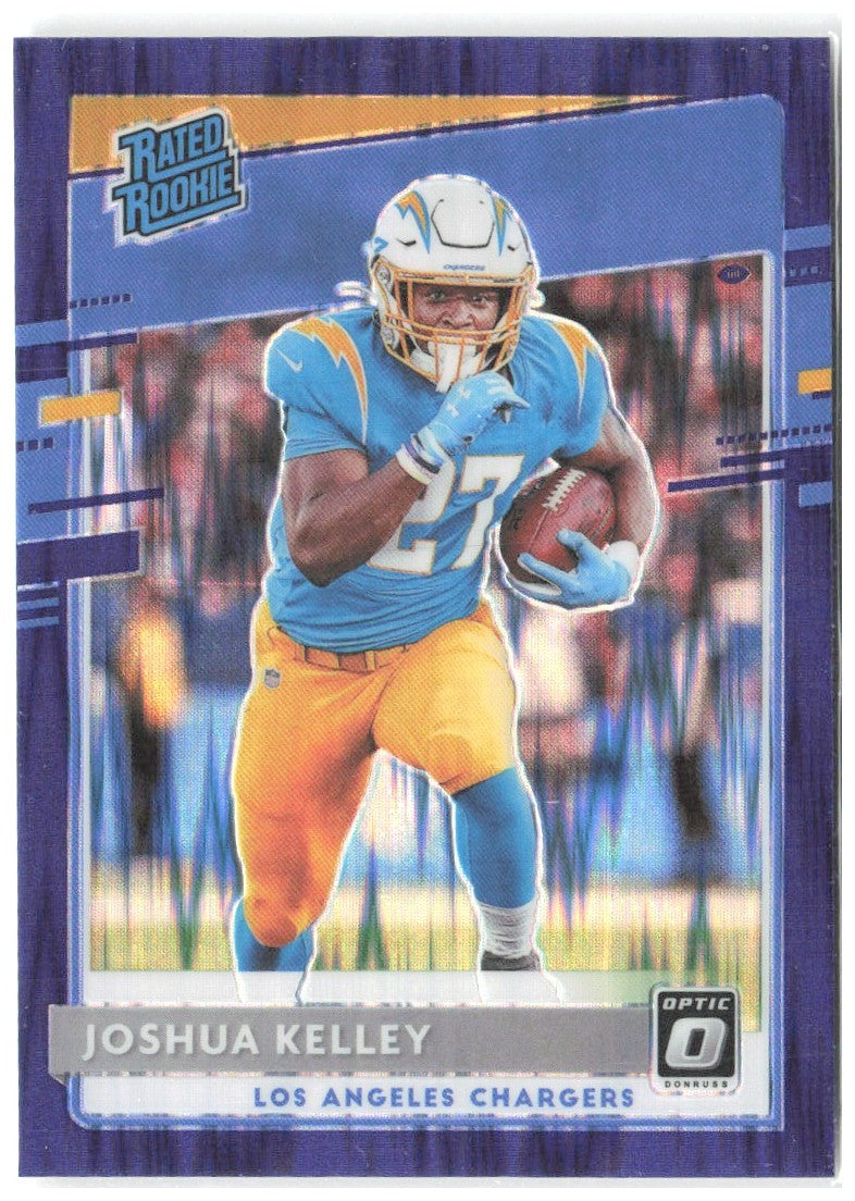Joshua Kelley Donruss Optic - Purple Shock 188 2020 Los Angeles Chargers