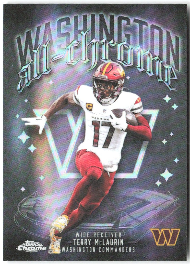 Terry McLaurin Topps Chrome - All-Chrome Team Refractor ACT-9 2025 Commanders