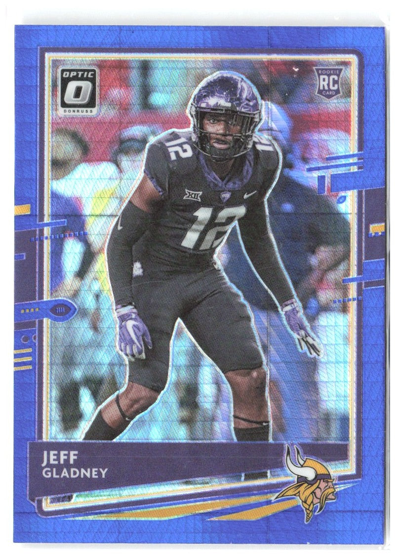 Jeff Gladney Donruss Optic - Blue Hyper 108 2020 Minnesota Vikings