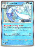 Primarina Holo Rare ME05 Pitch Black 020/084 NM Taira Akitsu