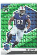 Ed Oliver Panini Mosaic - Prizm Green 31 2021 Buffalo Bills