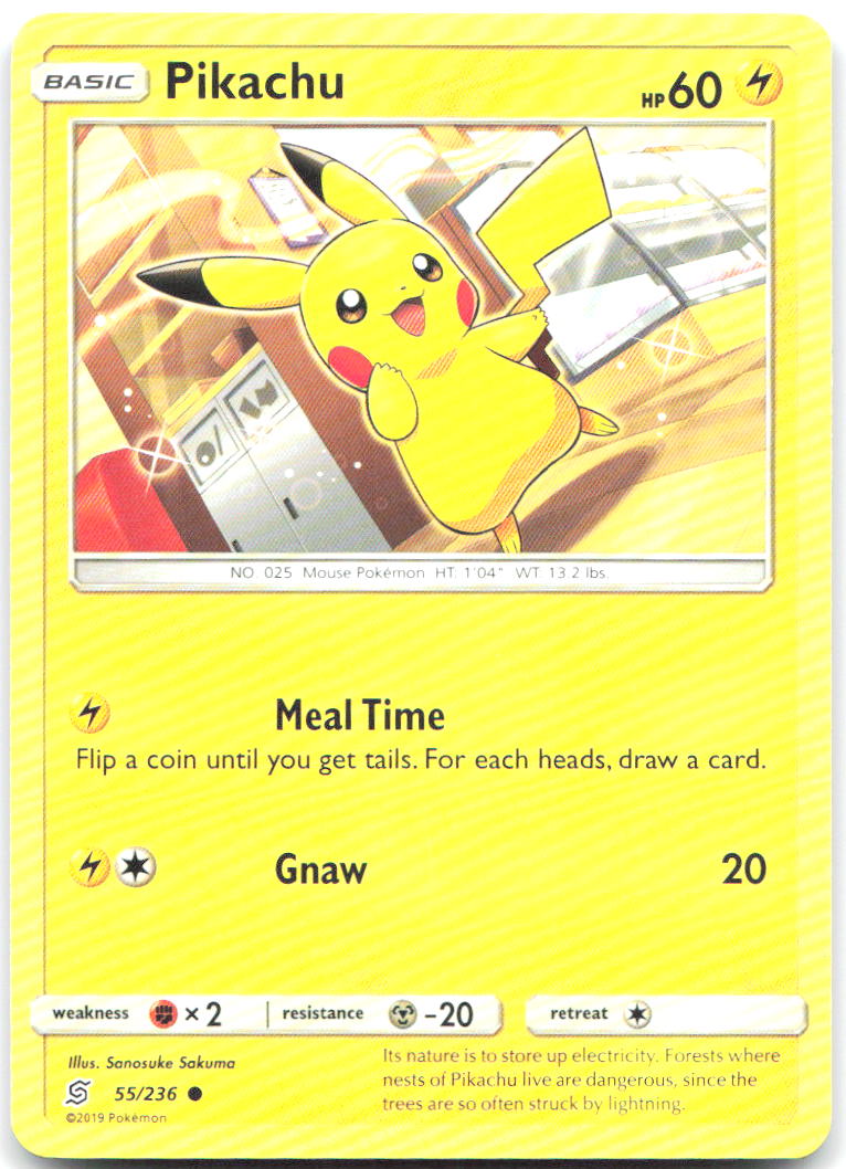Pikachu 55 Common SM Unified Minds 55/236 NM Sanosuke Sakuma