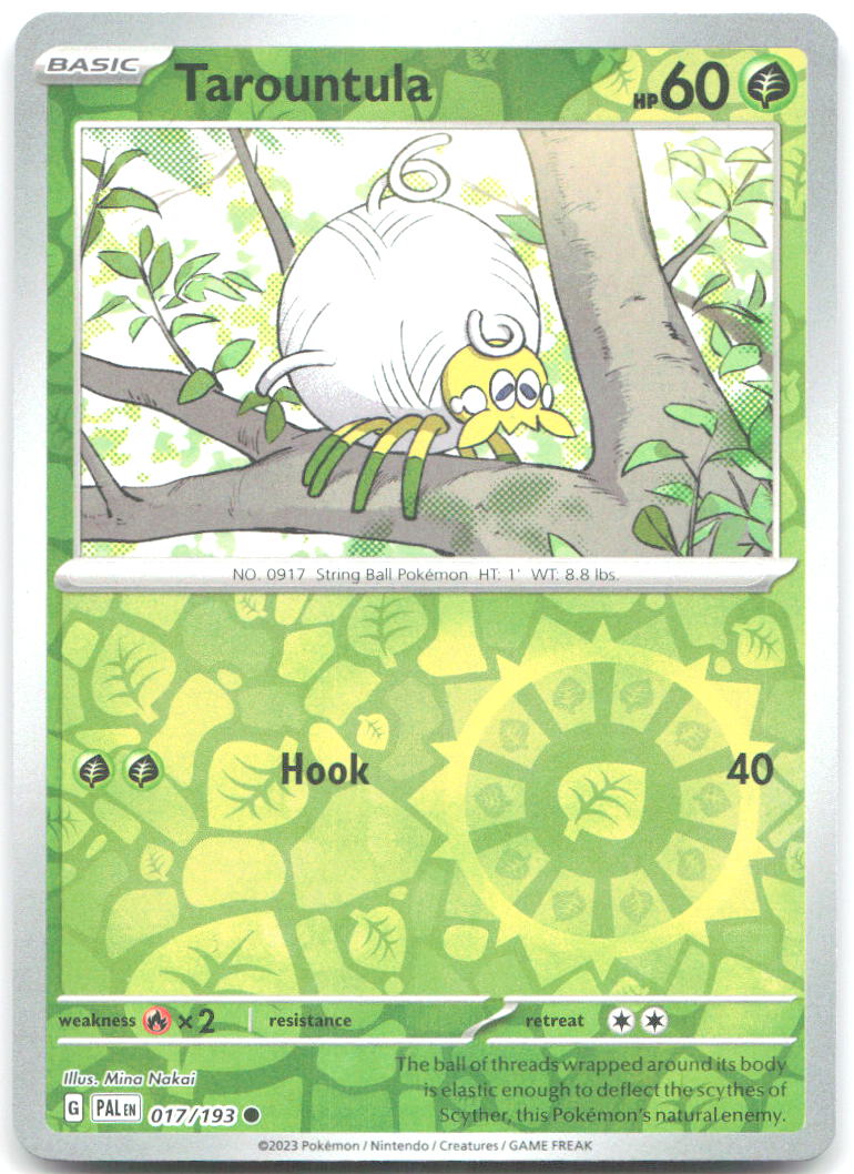 Tarountula Reverse Holo Common SV02 Paldea Evolved 017/193 NM Mina Nakai