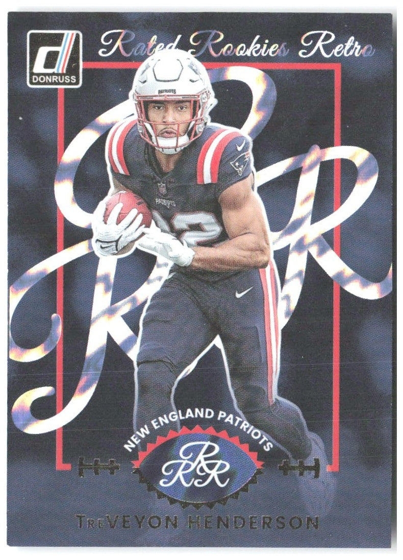TreVeyon Henderson Donruss - Rated Rookies Retro 20 2025 New England Patriots