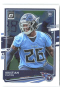 Kristian Fulton Donruss Optic 109 2020 Tennessee Titans RC