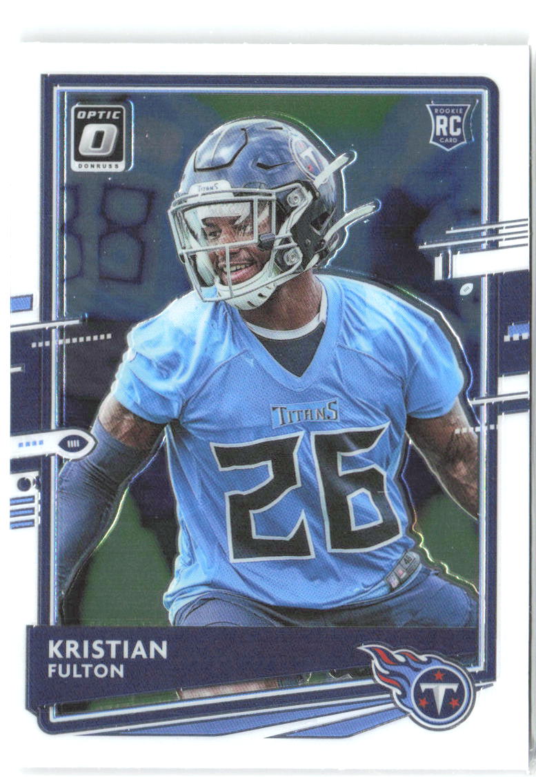 Kristian Fulton Donruss Optic 109 2020 Tennessee Titans RC