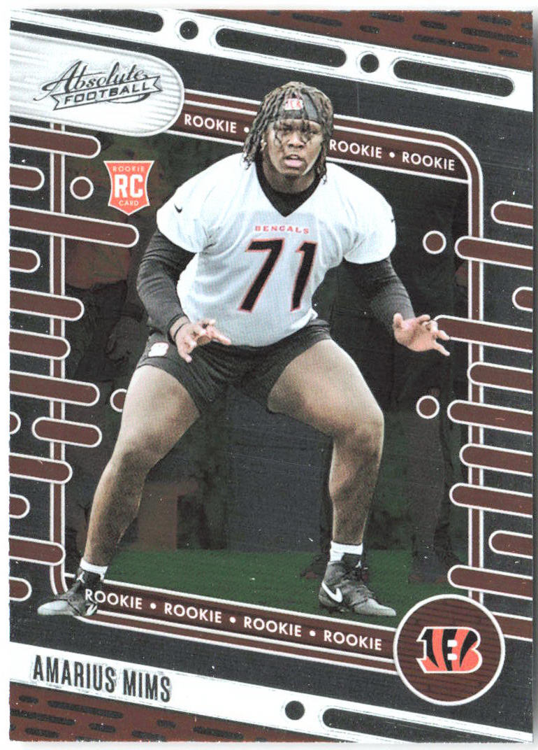 Amarius Mims Panini Absolute - Retail 118 2024 Cincinnati Bengals RC