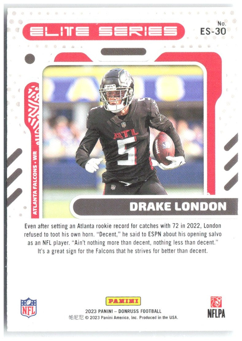 Drake London Donruss - Elite Series ES-30 2023 Atlanta Falcons