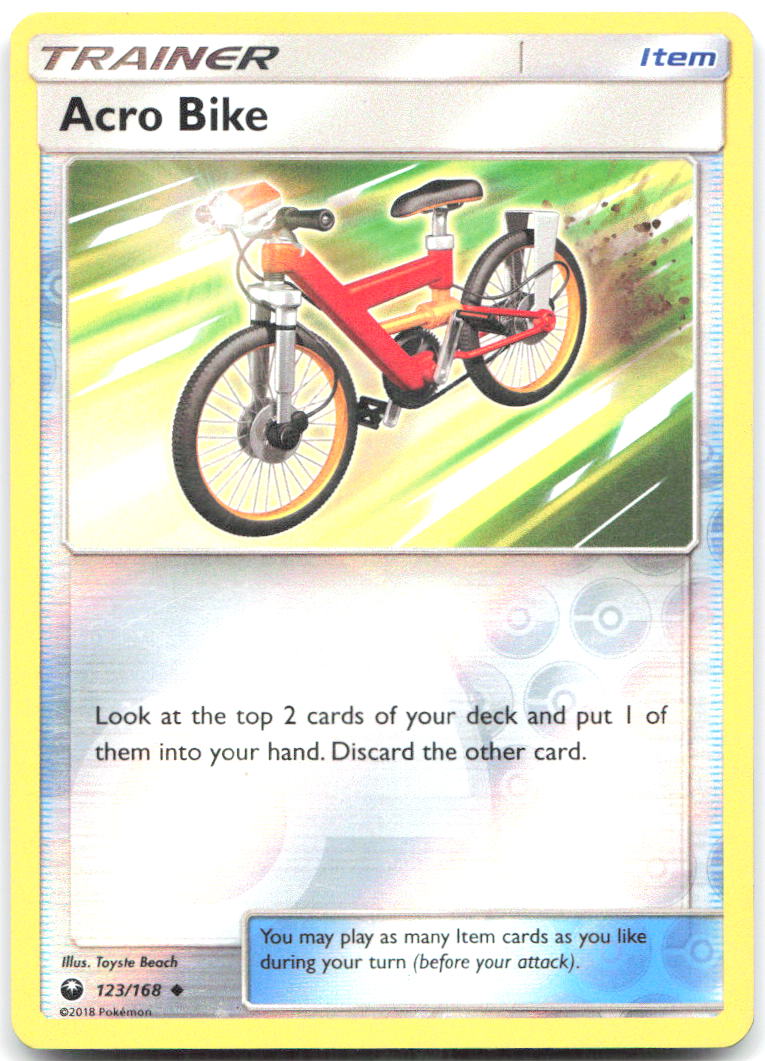 Acro Bike Reverse Holo Uncommon SM Celestial Storm 123/168 NM Toyste Beach