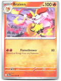 Braixen Common ME04 Chaos Rising 012/086 NM Taiga Kasai