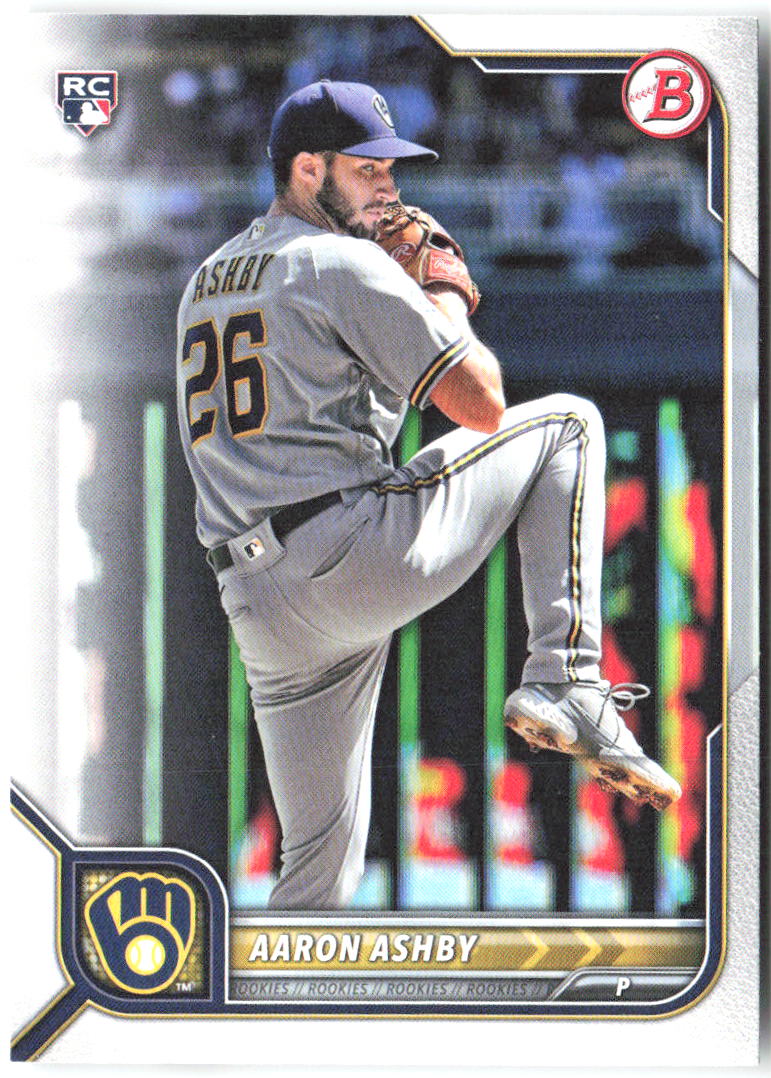 Aaron Ashby Bowman 21 2022 Milwaukee Brewers RC