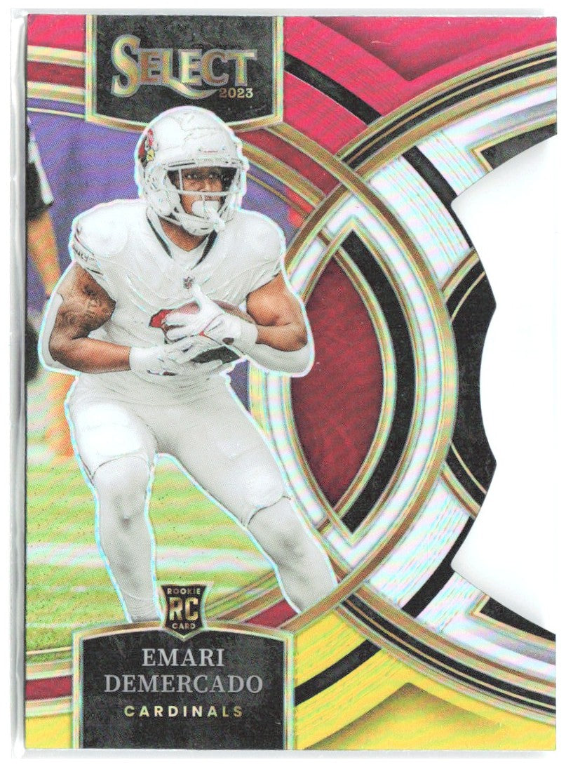Emari Demercado Select Red and Yellow Prizms Die Cuts 160 2023 Arizona Cardinals