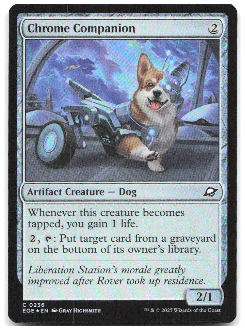 Chrome Companion Foil C Edge of Eternities 236 NM Gray Highsmith