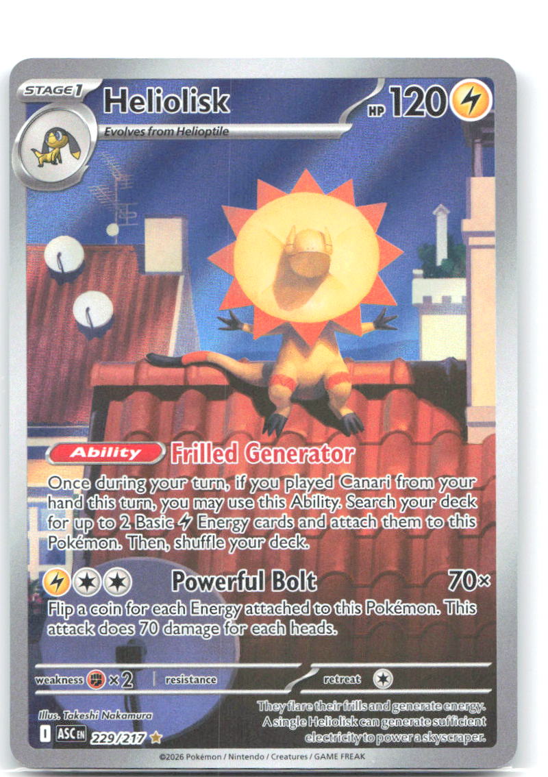 Heliolisk Holo Illustration Rare ME: Ascended Heroes 229/217 NM svlt