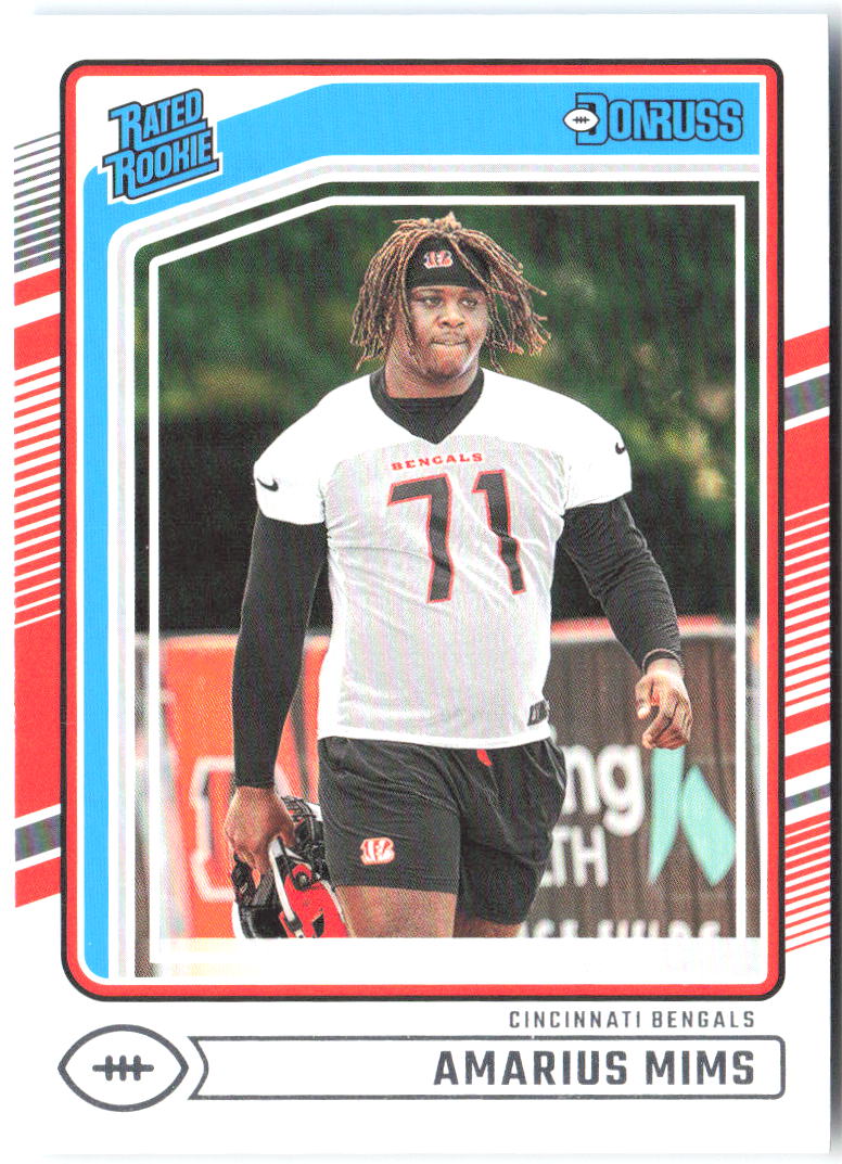 Amarius Mims Donruss 350 2024 Cincinnati Bengals RC