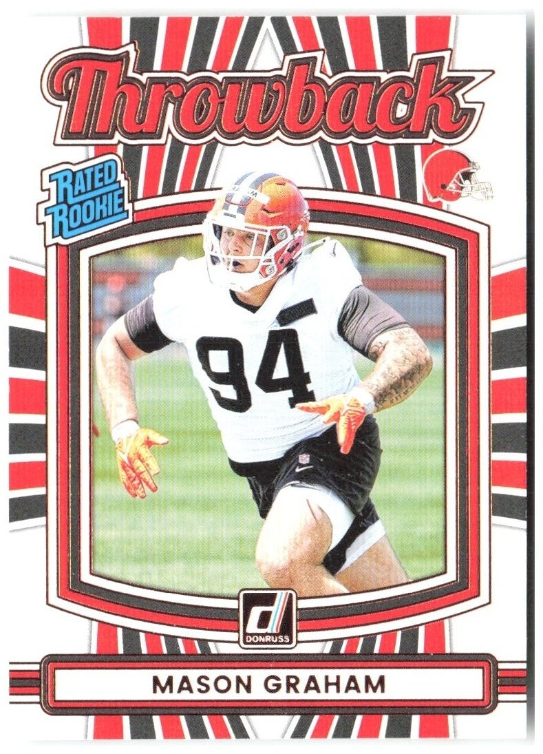 Mason Graham Donruss - Rated Rookies Throwback 40 2025 Cleveland Browns