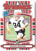 Mason Graham Donruss - Rated Rookies Throwback 40 2025 Cleveland Browns