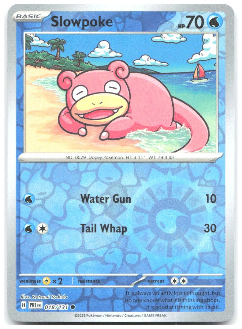 Slowpoke Reverse Holo Common SV Prismatic Evolutions 018/131 NM Natsumi Yoshida