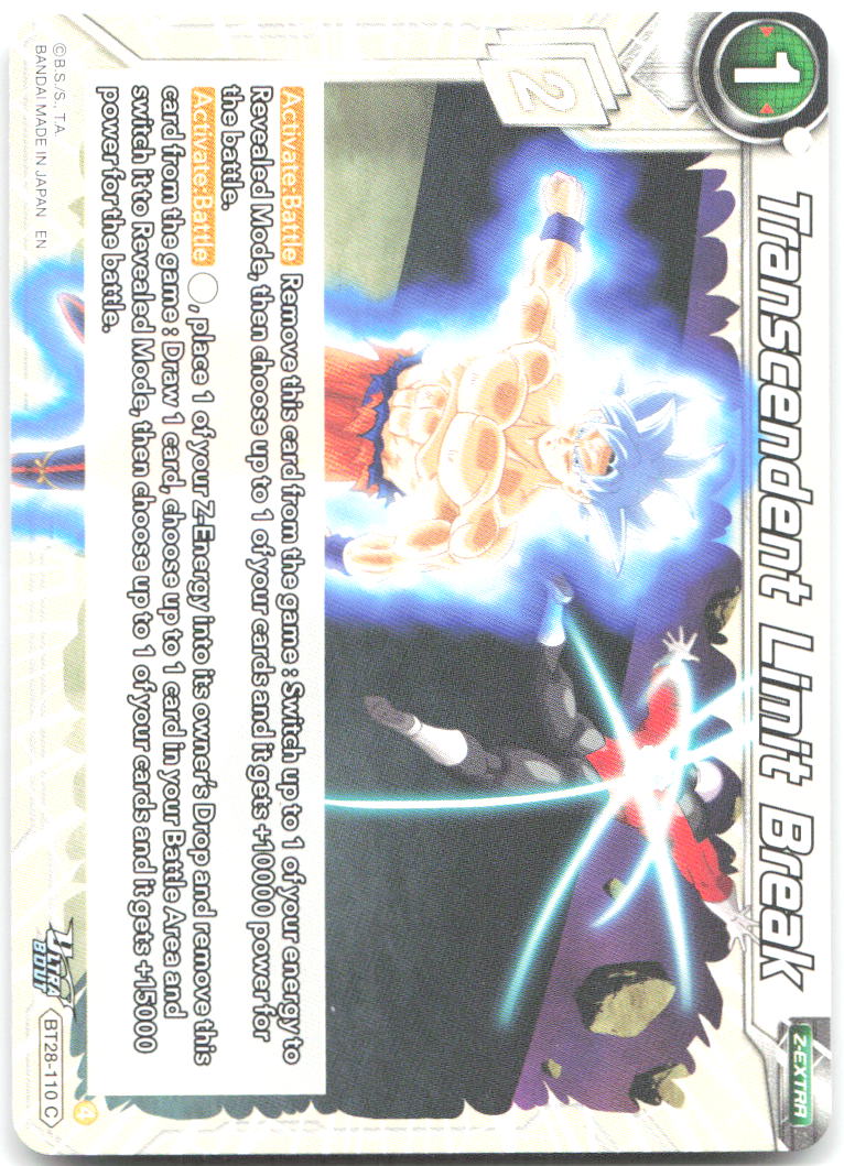 Transcendent Limit Break Common Prismatic Clash BT28 110 NM