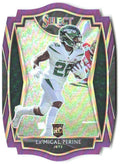 La'Mical Perine Panini Select - Purple Prizm Die Cut 180 2020 New York Jets