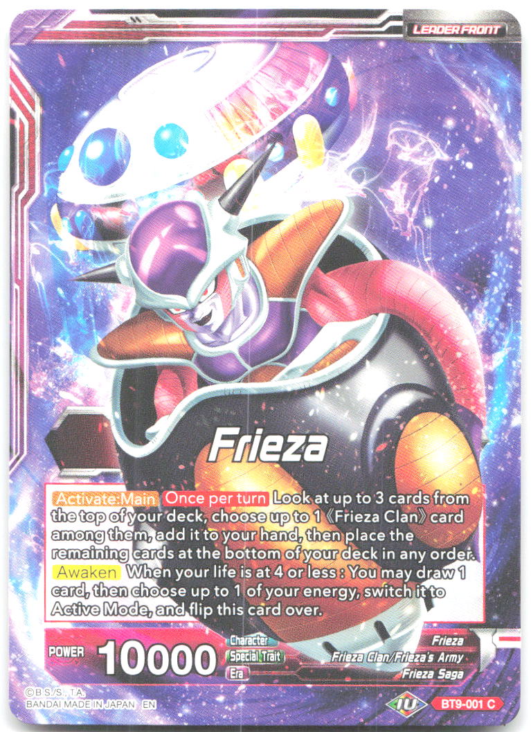 Frieza // Frieza the Planet Wrecker Common Universal Onslaught BT9 001 NM