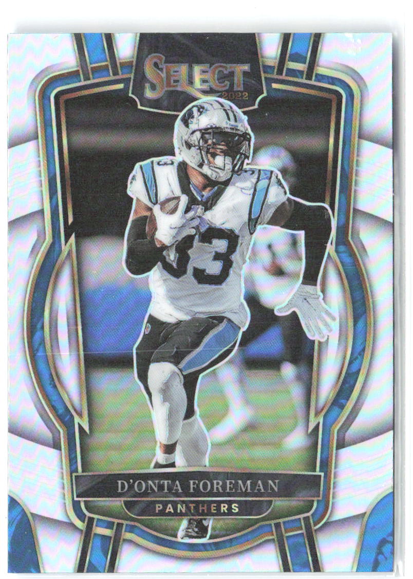 D'Onta Foreman Panini Select - Silver Prizm 286 2022 Carolina Panthers