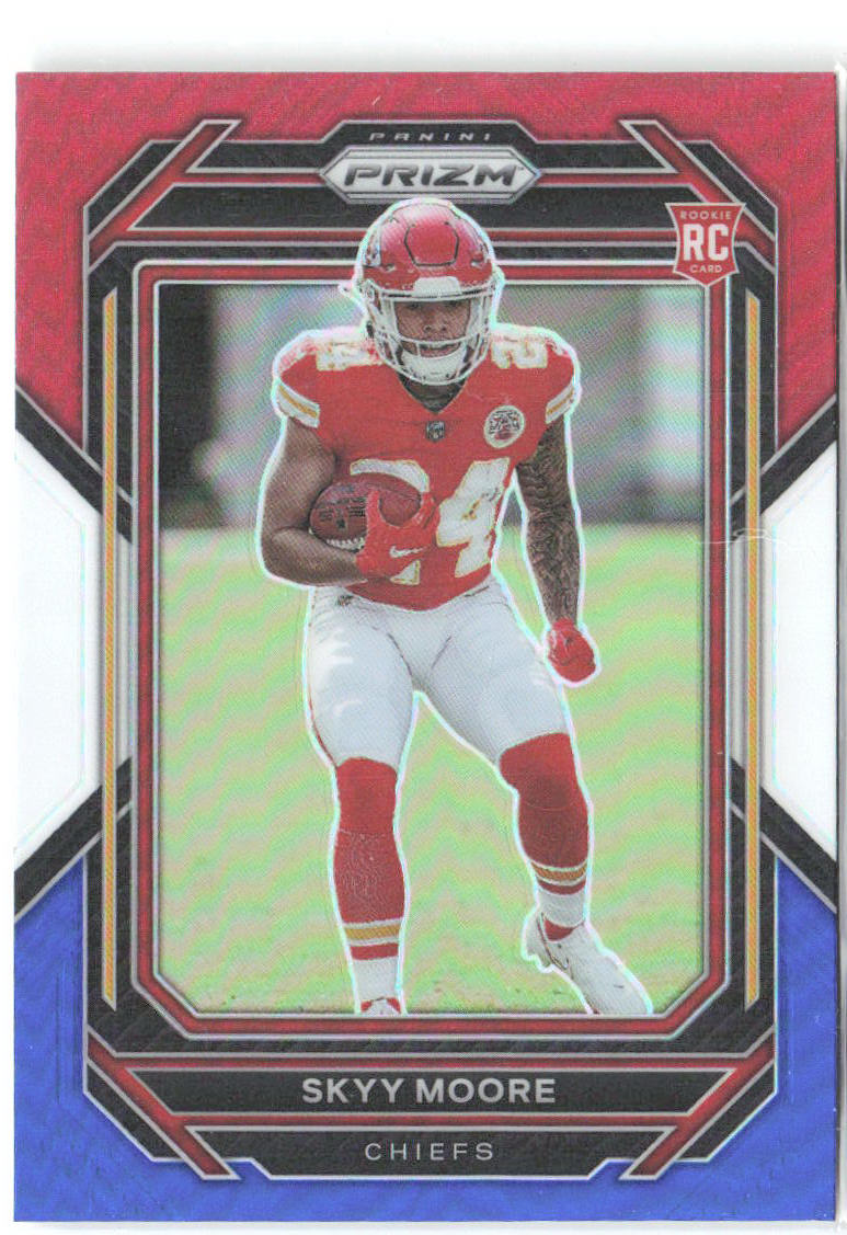 Skyy Moore Panini Prizm - Red White and Blue 331 2022 Kansas City Chiefs