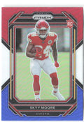 Skyy Moore Panini Prizm - Red White and Blue 331 2022 Kansas City Chiefs
