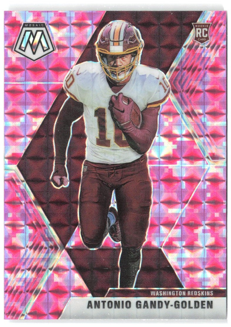 Antonio Gandy-Golden Panini Mosaic Prizm Camo Pink 240 2020 Washington Redskins