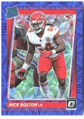 Nick Bolton Donruss Optic - Blue Scope 275 2021 Kansas City Chiefs