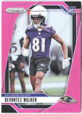 Devontez Walker Panini Prizm - Pink 328 2024 Baltimore Ravens