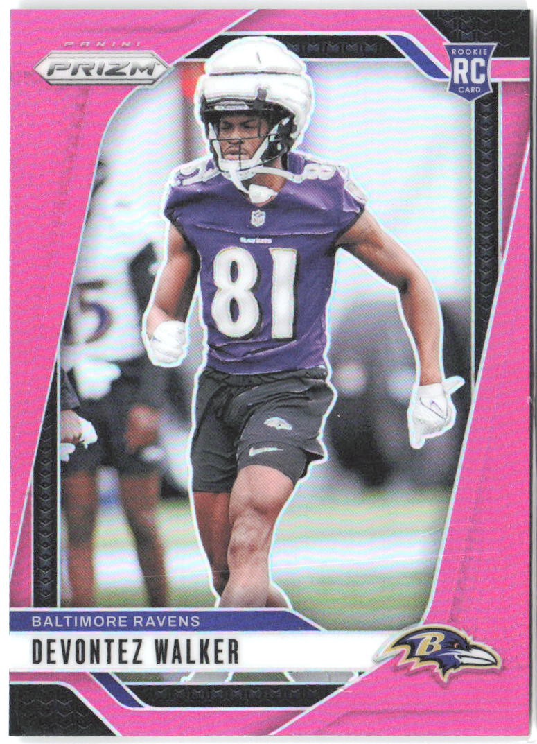Devontez Walker Panini Prizm - Pink 328 2024 Baltimore Ravens