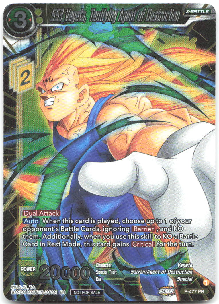 SS3 Vegeta Terrifying Agent of Destruction Foil Promo 7th Anniversary 2024 P 477