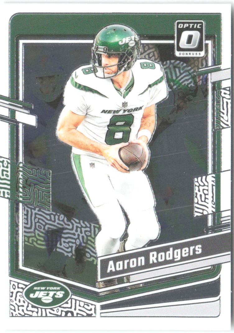 Aaron Rodgers Donruss Optic 148 2023 New York Jets