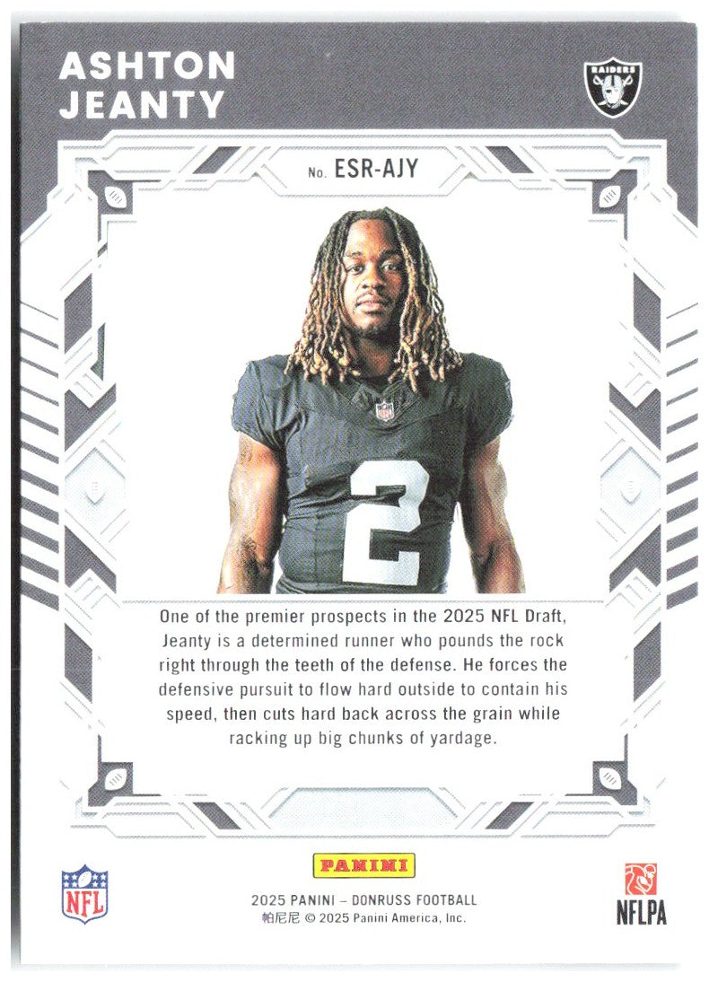 Ashton Jeanty Donruss - The Elite Series Rookies ESR-AJY 2025 Las Vegas Raiders